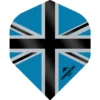 Mission - Alliance X - Union Jack - Dart Flights - No2 - 150 Micron - Blue with Black