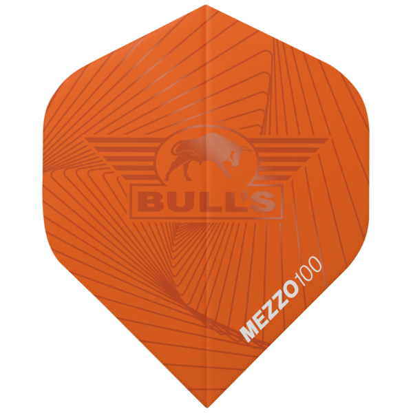 Mezzo 100 Orange Bull's Flights Mezzo 100 nr.2 Orange 5 Pack