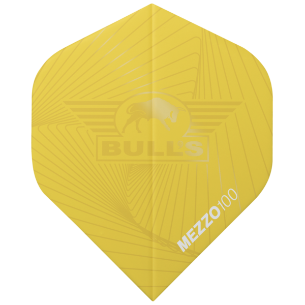Mezzo 100 Yellow Bull's Flights Mezzo 100 nr.2 Yellow 5 Pack