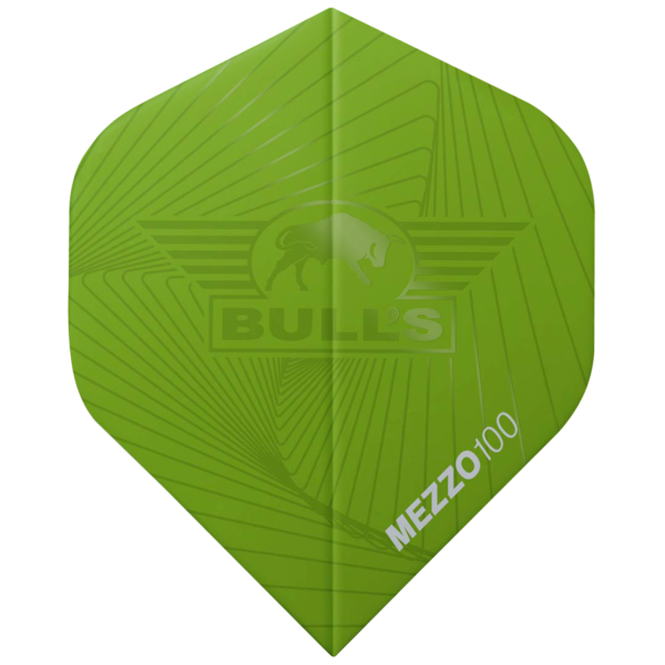 Mezzo 100 green Bull's Flights Mezzo 100 nr.2 Green 5 Pack