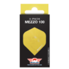 Mezzo 100 verpakking GEEL Bull's Flights Mezzo 100 nr.2 Yellow 5 Pack
