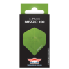 Mezzo 100 verpakking GROEN Bull's Flights Mezzo 100 nr.2 Green 5 Pack