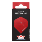 Mezzo 100 verpakking ROOD Bull's Flights Mezzo 100 nr.2 Red 5 Pack
