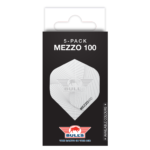 Mezzo 100 verpakking WIT Bull's Flights Mezzo 100 nr.2 White 5 Pack