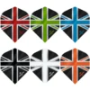 Mission - Alliance - Union Jack - Dart Flights - No2 - 150 Micron - Black with White