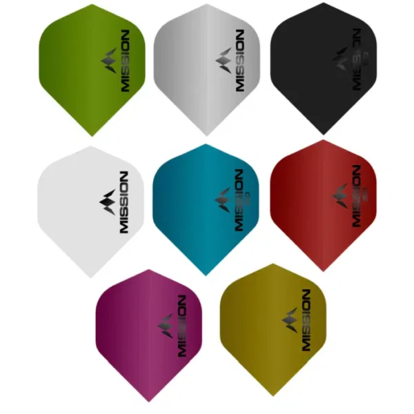 Mission - 150 Logo - Dart Flights - 100 micron No2 - STD - Matt Blue