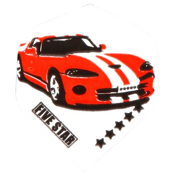 Bull's Five Star Sports Car Dart Flights - No.2 - 100 Micron
