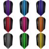 Mission – Shades – Dart Flights – 100 micron – No6 – Shape- Black