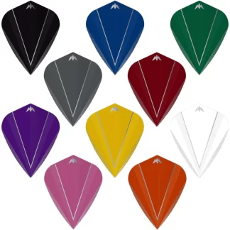 Mission - Shades - Dart Flights - 100 micron - Kite - White
