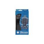 5017626005284_01 Harrows Black Arrow Messing Steeltip Darts 22 Gram