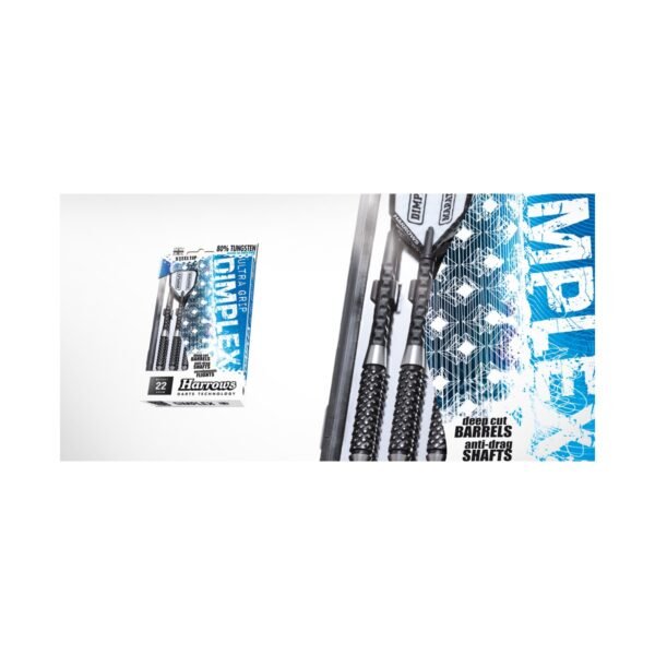 Harrows Dimplex 80% Tungsten Steeltip Darts 22 Gram