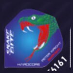5021921084066_01 Red Dragon - Peter Wright Snakebite Blue Snake - Dart Flights - Standard No.2 - 100 Micron