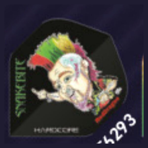 Red Dragon - Peter Wright Snakebite Hardcore Cartoon - Dart Flights - Standard No.2 - 100 Micron