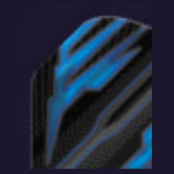 Red Dragon - Hardcore Radical Black & Blue - Dart Flights - Standard No.2 - 100 Micron
