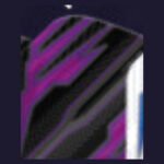 Red Dragon - Hardcore Radical Black & Purple - Dart Flights - Standard No.2 - 100 Micron