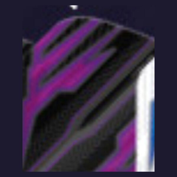 Red Dragon - Hardcore Radical Black & Purple - Dart Flights - Standard No.2 - 100 Micron