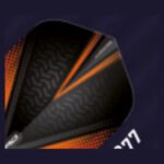 Red Dragon - Hardcore Radical Orange & Black - Dart Flights - Standard No.2 - 100 Micron