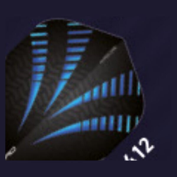 Red Dragon - Hardcore Radical Black & Blue - Dart Flights - Standard No.2 - 100 Micron