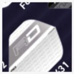 Red Dragon - Hardcore XT White & Grey - Dart Flights - Standard No.2 - 100 Micron
