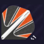 Red Dragon - Hardcore Radical Red & Black - Dart Flights - Standard No.2 - 100 Micron