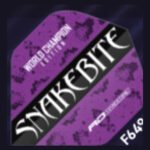 Red Dragon - Peter Wright Snakebite World Champion Purple & Black - Dart Flights - Standard No.2 - 100 Micron