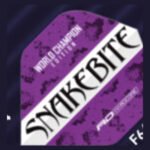 Red Dragon - Peter Wright Snakebite World Champion Purple & White - Dart Flights - Standard No.2 - 100 Micron