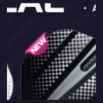 Red Dragon - Hardcore Radical Black Flash - Dart Flights - Standard No.2 - 100 Micron