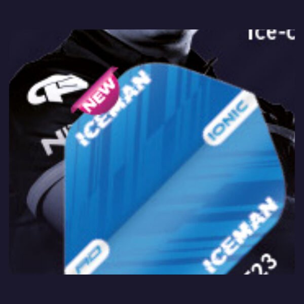 Red Dragon - Gerwyn Price Hardcore Ionic Dark Blue & Light Blue Stripe - Dart Flights - Standard No.2 - 100 Micron