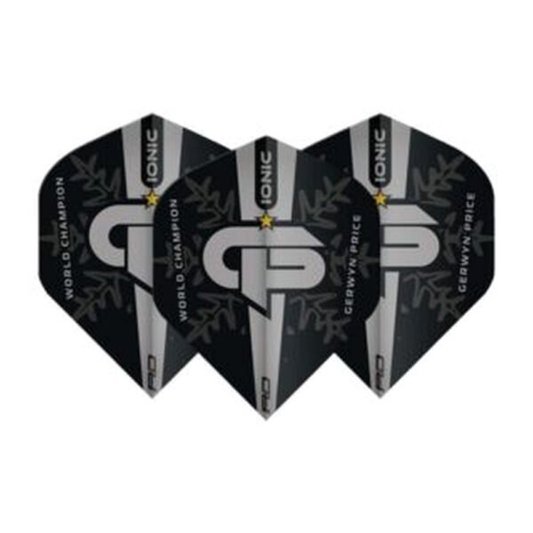 Red Dragon - Gerwyn Price World Champion Silver Logo - Dart Flights - Standard No.2 - 100 Micron
