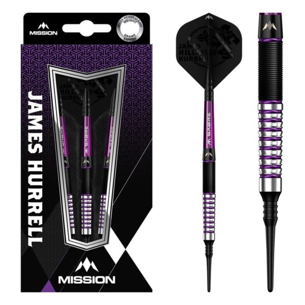 Mission James Hurrell Hillbilly 90% Tungsten Softtip Darts 18 Gram