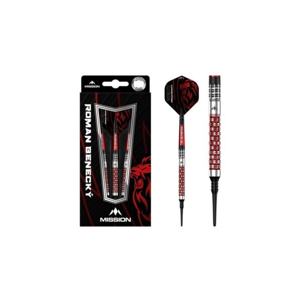 5057270280279_01 Mission Roman Benecký 90% Tungsten Softtip Darts 18 Gram