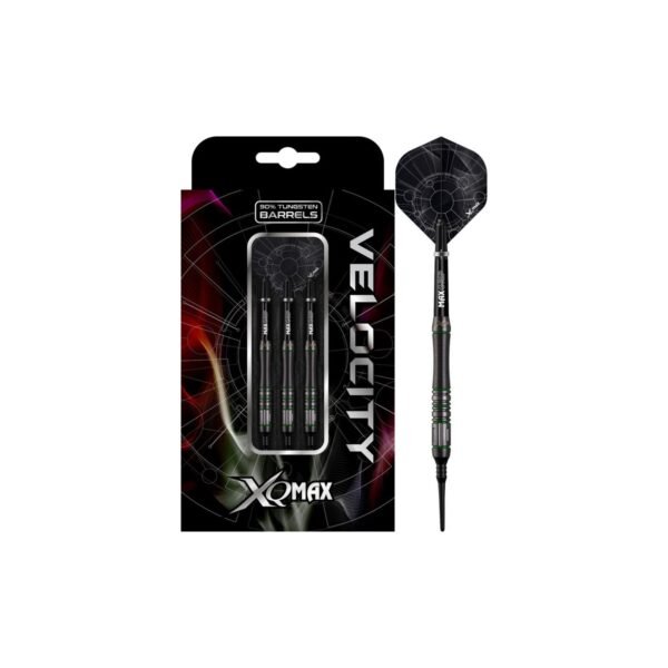 8719407061164_01 XQMax Velocity M1 90% Tungsten Softtip Darts 18 Gram